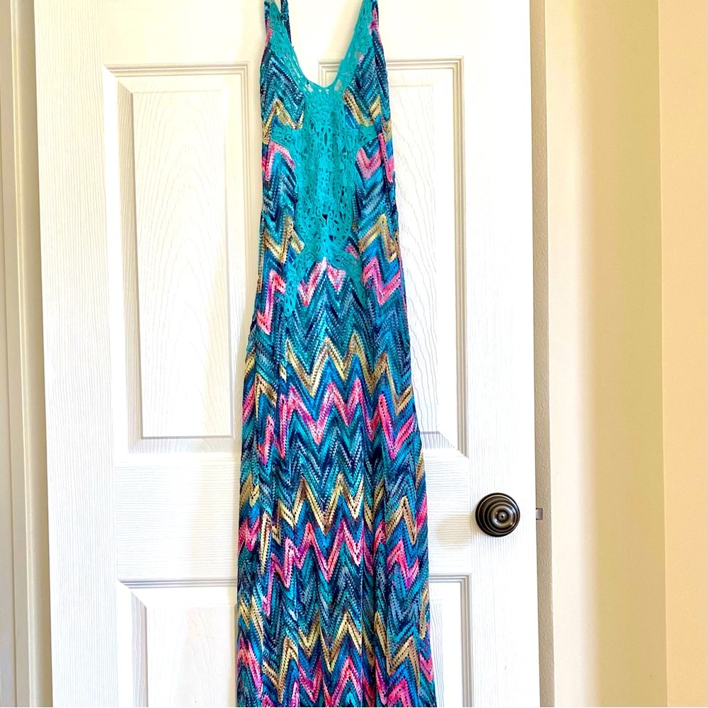 SKY brand crochet halter dress